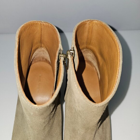NEW Isabel Marant Dacken Classic Ankle Bootie Womens EU 39 Taupe Suede Western - Picture 10 of 15